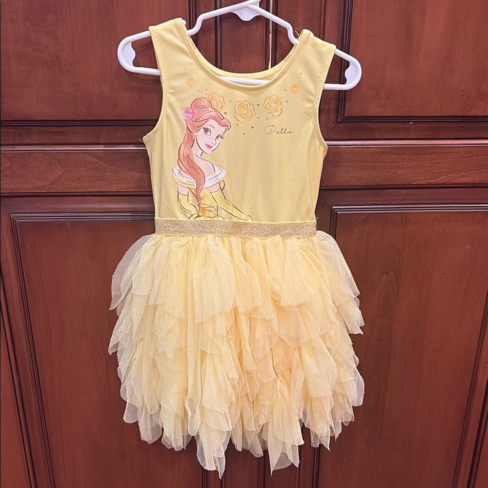 Disney Yellow Belle Theater Dress with Tulle Skirt